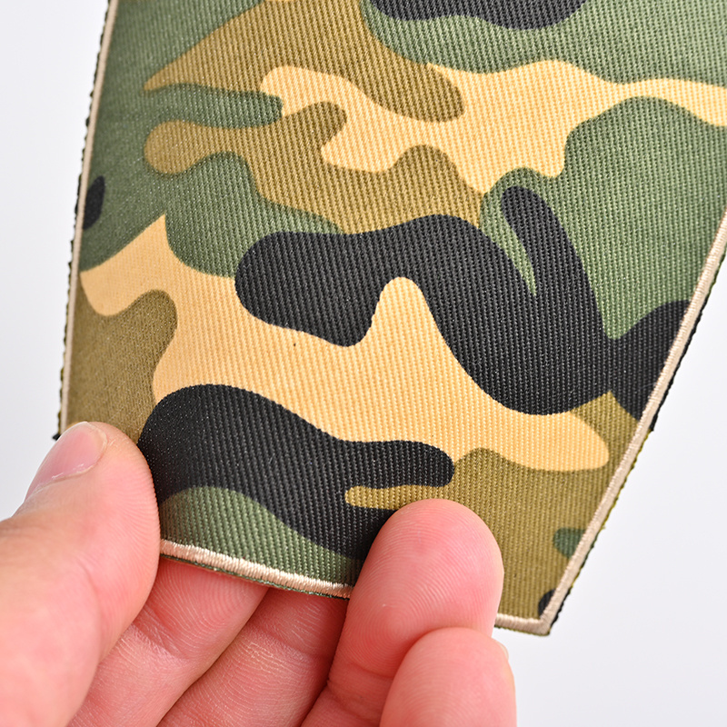 Custom Twill fabric embroidery patch 100% embroidered badge adhesive glue backing for heat press hook and loop patches