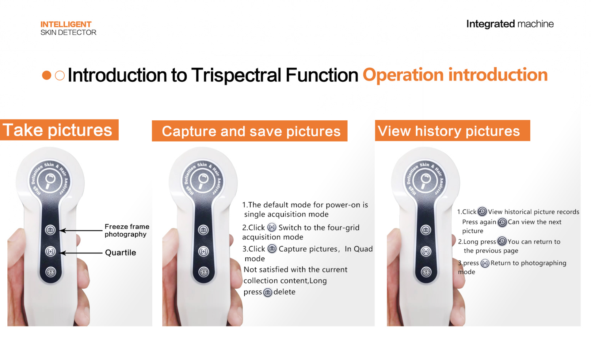 2024 New 15-inch digital HD test hair follicles to detect skin problems