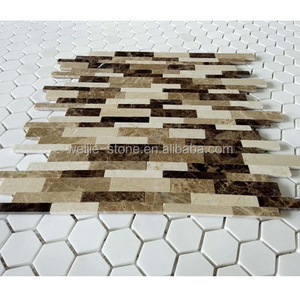 Natural stone marble peel and stick wall floor tile design