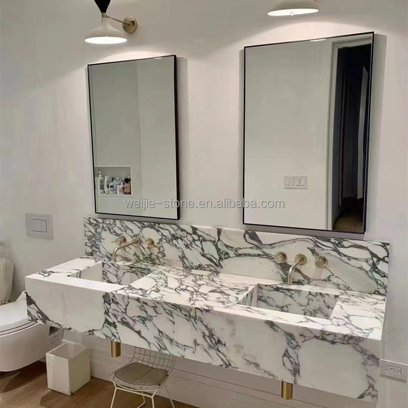 Modern Bathroom Decor Calacatta Arabescato Corchia Marble For Bathroom Sinks