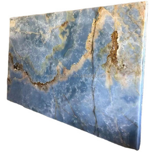 Translucent Marble Price Backlit Natural Stone Panel Blue Onyx Marble Slab