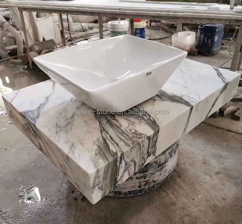 Modern Bathroom Decor Calacatta Arabescato Corchia Marble For Bathroom Sinks