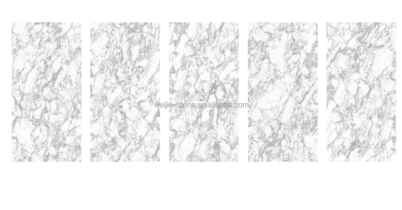 Arabescato corchia Sintered stone slab 3200 x 1600 x 12mm, artificial Arabescato white marble big slab