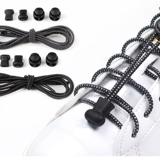 Custom lock elastic shoe laces no tie shoelaces wholesale