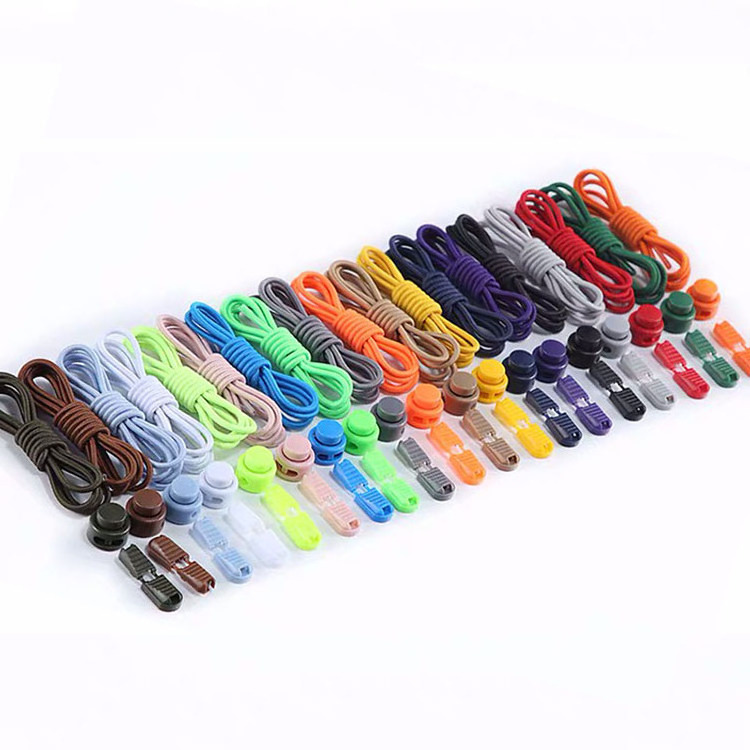 Custom lock elastic shoe laces no tie shoelaces wholesale