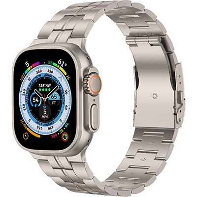 Men's Luxury Titanium Strap For iWatch 8 7 6 42/44/45mm Metal Wrist Correa Titanium Bracelet For Apple Watch Band Ultra 8 49mm