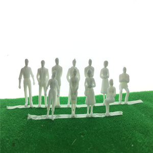 Model Train Railway Plastic White Different Poses 1:50 O Scale Standing Unpainted Figures People