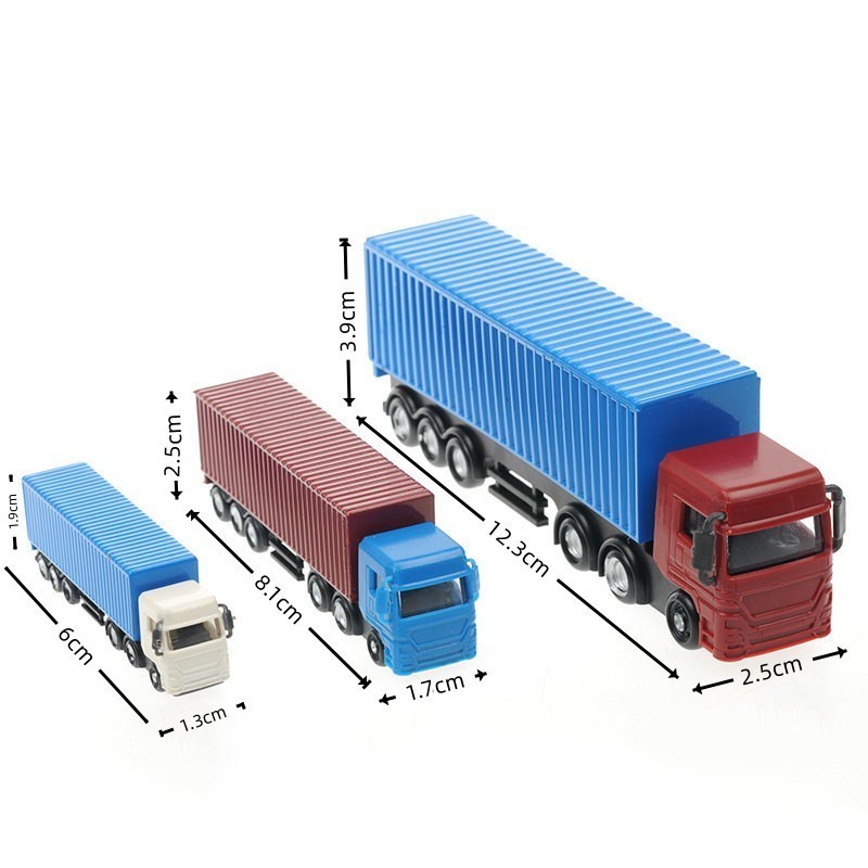 Architecture Plastic N  Scale Miniature 3D Model Car Trucks  For Ho Train Diorama Layout