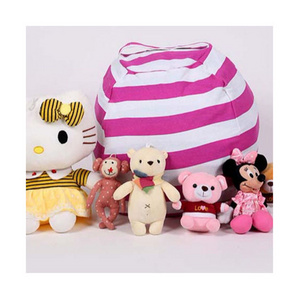 2024 Canvas toy storage bean bag for kids customized bean bag for kids toy storage bean bag chair