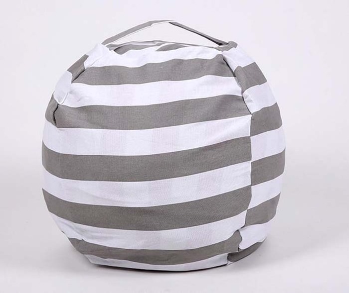 2024 Canvas toy storage bean bag for kids customized bean bag for kids toy storage bean bag chair