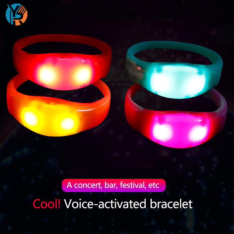 Wholesale Custom Led Bracelet Glow Sticks Led Bracelet Wristband Light Up Wristband For Party Supplies