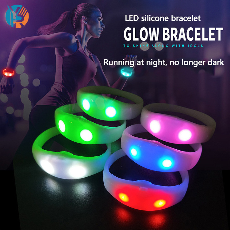 Wholesale Custom Led Bracelet Glow Sticks Led Bracelet Wristband Light Up Wristband For Party Supplies