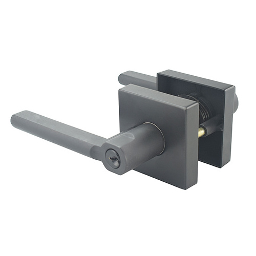 Heavy duty handle door lock Matte Black Zinc Alloy modern necessities entrance door lever handle door locks