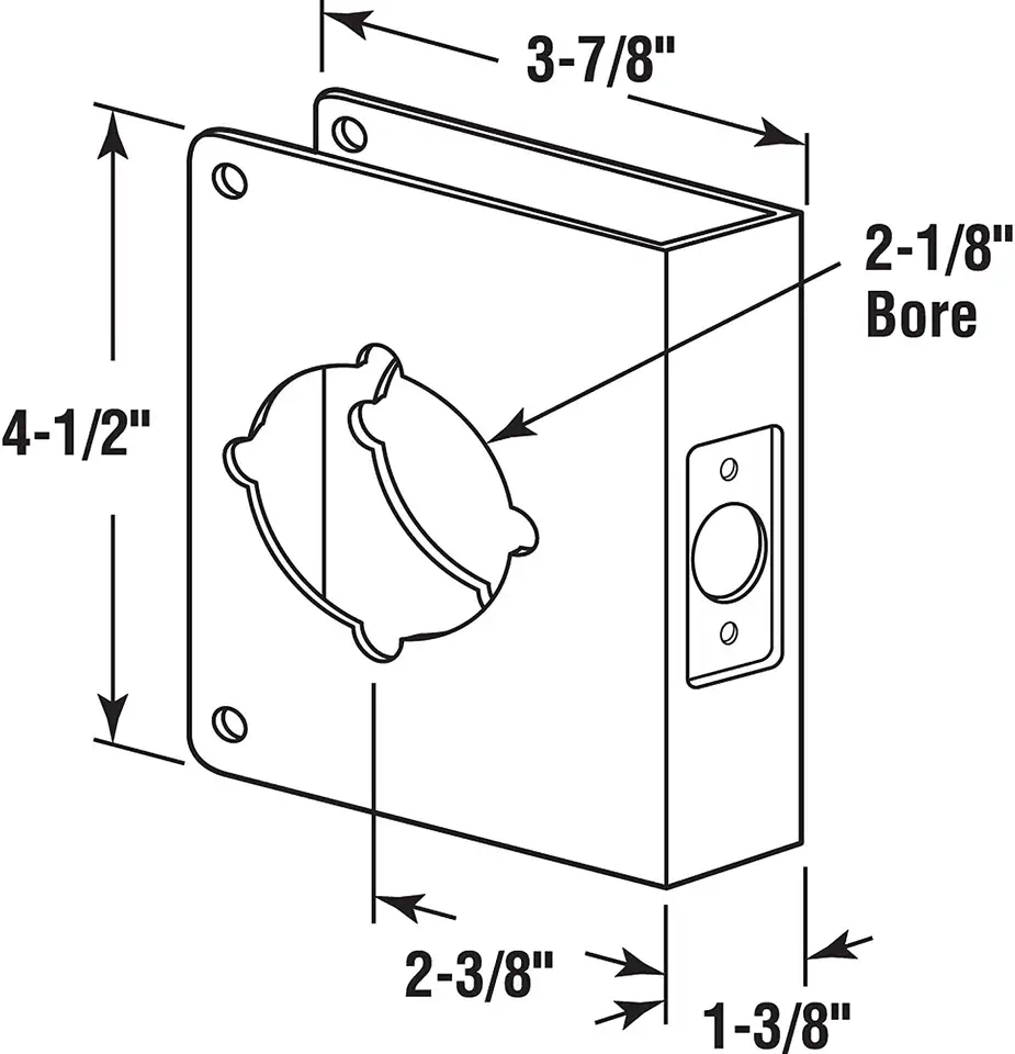 Lock and Door Reinforcer Repair Doors Door Reinforcement Plate Stainless Steel