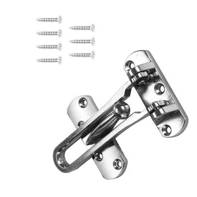 Zinc Alloy Hotel Door Latch  Home Security Swing Bar Door Guard Customized Thickened Solid Door Chain Lock