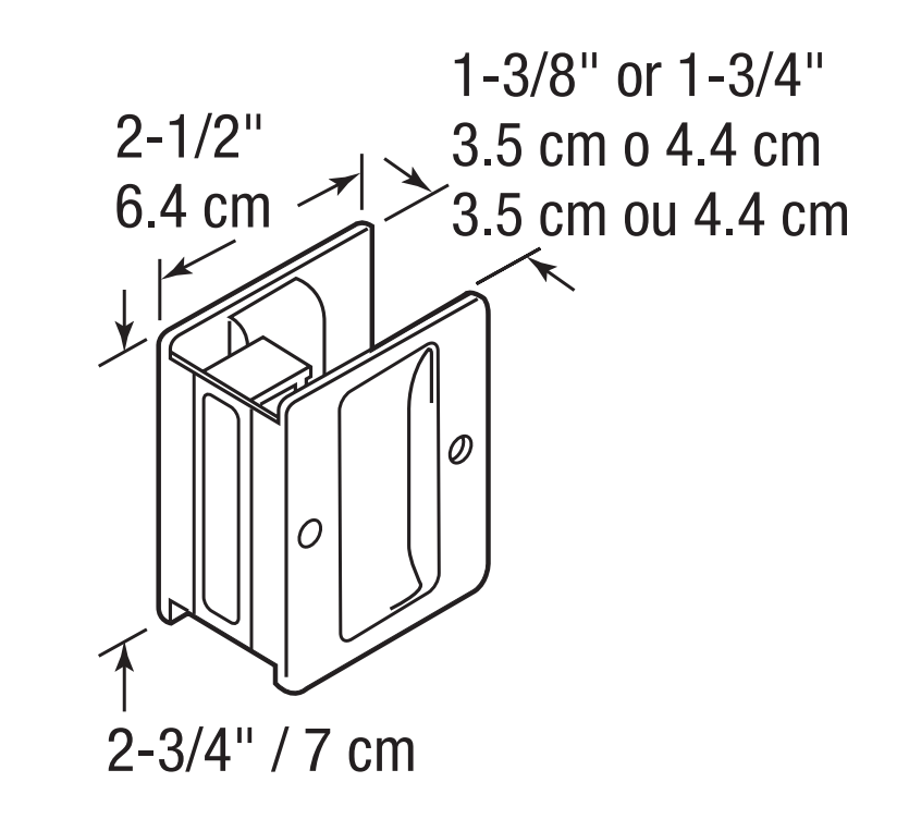 Privacy and passage  Pocket Door Lock with Pull, Install Quickly and Easily,  Solid Brass Pocket Door Lock