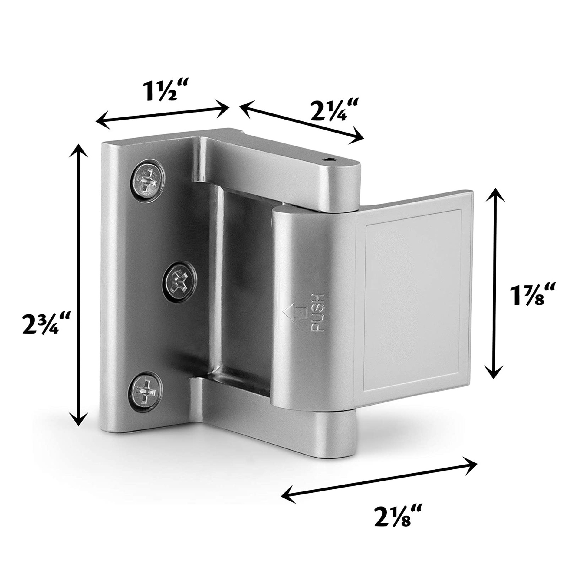 High Security Door Lock Child Proof Privacy Door Latch for in-Swinging Door Reinforcement Lock