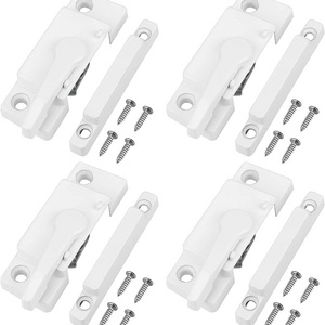 Zinc Alloy Window Latch Lock Security Vinyl Window Sash Lock and Keeper Replacement for Vertical and Horizontal Sliding Windows