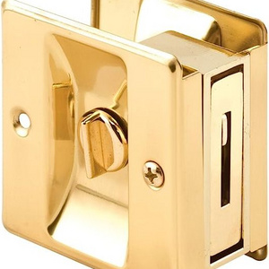 Safety Pocket door lock Factory Concealed Recessed Flush Invisible Pull Handle Square Sliding Door Safety Lock  with door latch