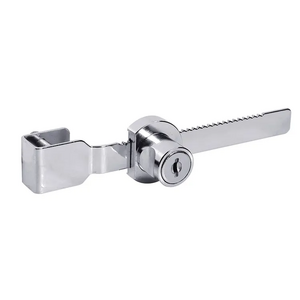 Display Case Lock with Chrome Finish Security Keayed Alike Showcase Sliding Glass Door Ratchet Lock