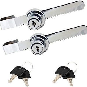 Sliding Glass Door Lock Display Case Lock Ratchet Lock with Chrome Finish, Security, Keyed Alike Showcase Display