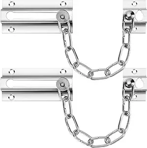 Door Chain Lock Stainless Steel Locks for Inside Door, Better Security and Protection Your Home Family