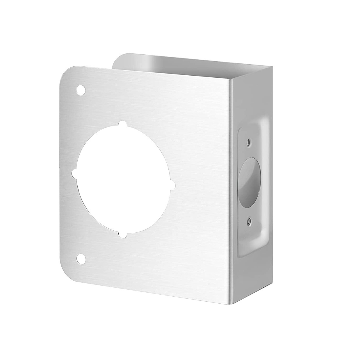 Lock and Door Reinforcer Repair Doors Reinforcement Plate Stainless Steel Home Security Door Lock Plate Add Security to Your Hom