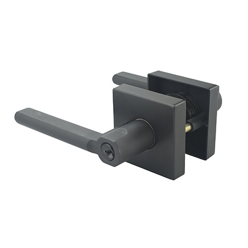 Heavy duty handle door lock Matte Black Zinc Alloy modern necessities entrance door lever handle door locks