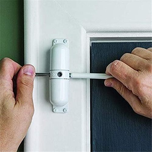 White Door Closer Automatic Safety Spring Door Closer Easy to Install to Convert Hinged Doors to Self Closing