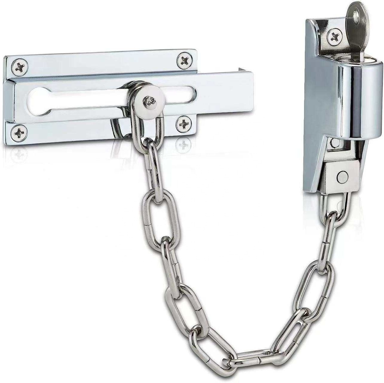 WEIJU Chain Door Guard with Lock Security Door Chain Guard Used in Home Security Door Chain Guards