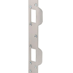 Door Strike Plate Reinforcement Plate Security Black and sliver Door Lock Strike Plate Single Pack