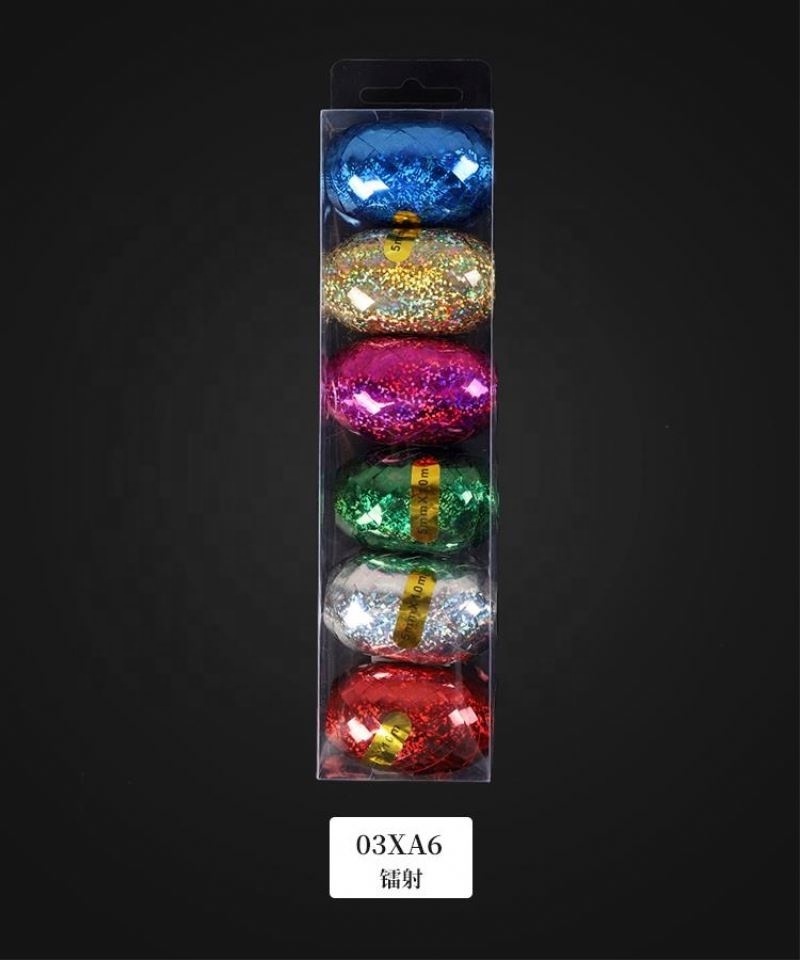 Holographic Curling Ribbon Egg 6/3 Pack for Decoration and Gift Wrap