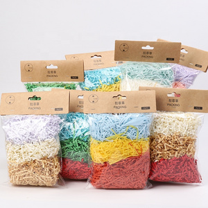 Fancy Recycled Christmas Decorative Colorful Shredded Tissue Paper For Gift Packing