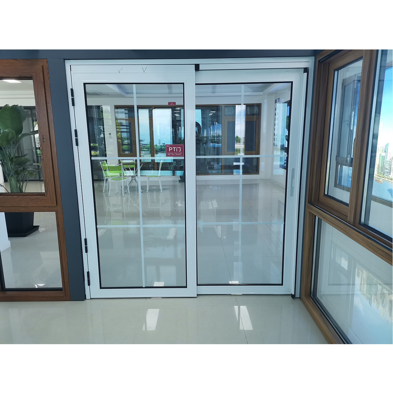 100%customer satisfactory plastic sliding door with white glass grilltube interior door white contemporary