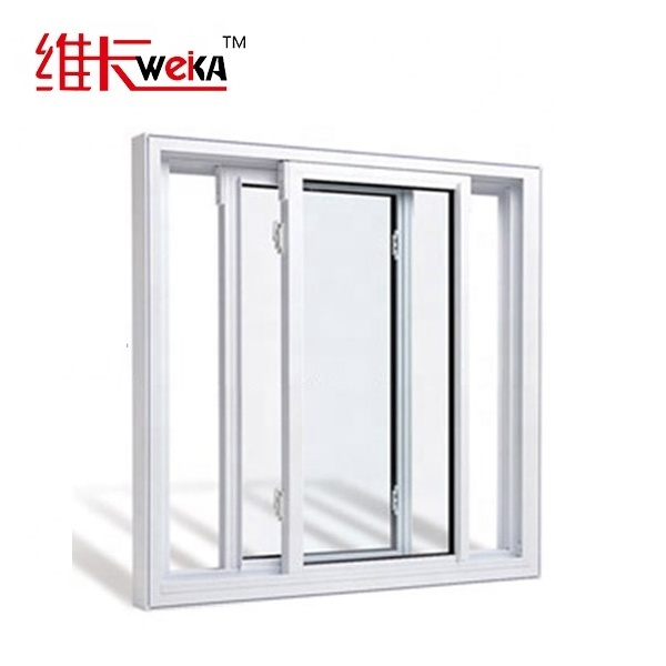 Manufacturer Price PVC/UPVC simple design  sliding door with  tempered glass