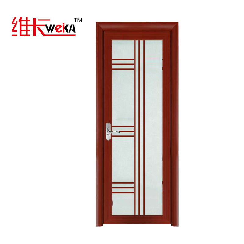 Toilet door design aluminium bathroom door trends 2023 ideas aluminum door for sale Glass Waterproof Graphic