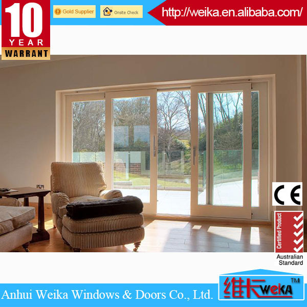 Manufacturer Price PVC/UPVC simple design  sliding door with  tempered glass