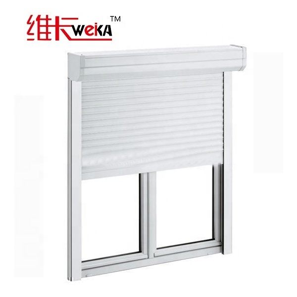 aluminum roller shutter window with roller up /rolling windows blinds shades & shutters