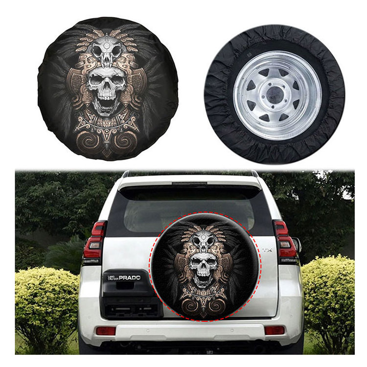 wholesale high quality Recycled oxford custom printing Jeep Spare Tyre Bag Tire Cover