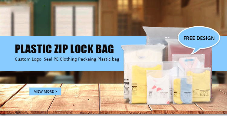 custom clear cloth packing clothing storage bags packaging clothes zip lock