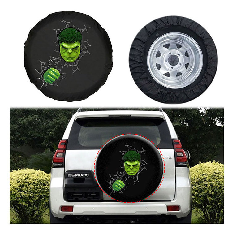 Customizable logo RV Spare Tire covers PVC Leather WaterProof Dust Proof Universal Spare Wheel Tire Cover