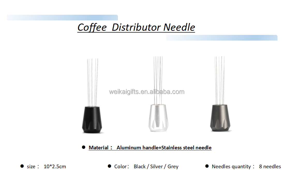 Coffee stirring needle stainless steel 8-needle powder distributor coffee powder  distributor needle