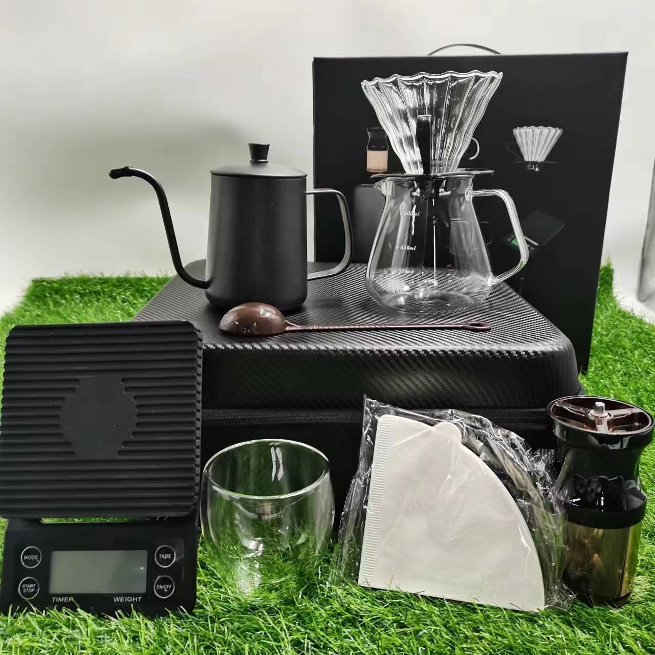 Coffee accessories home camping coffee travel sets coffee machine pot sets  gift set Packaging