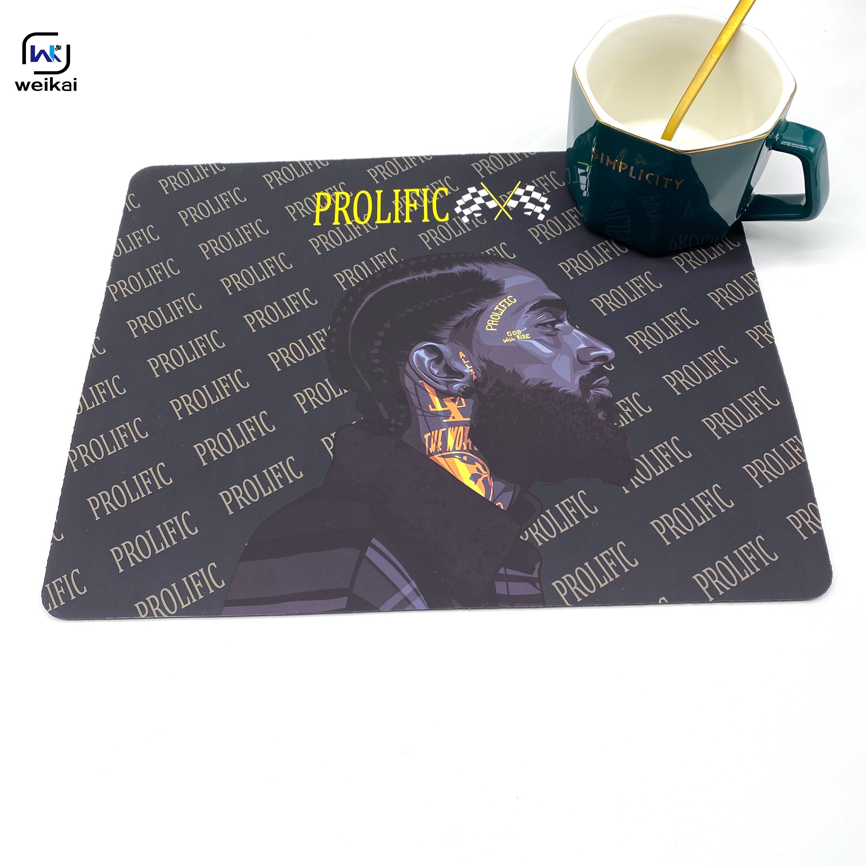 Custom color printing heat resistant 100%Silicone Dab Mat Tobacco Smoking Accessories