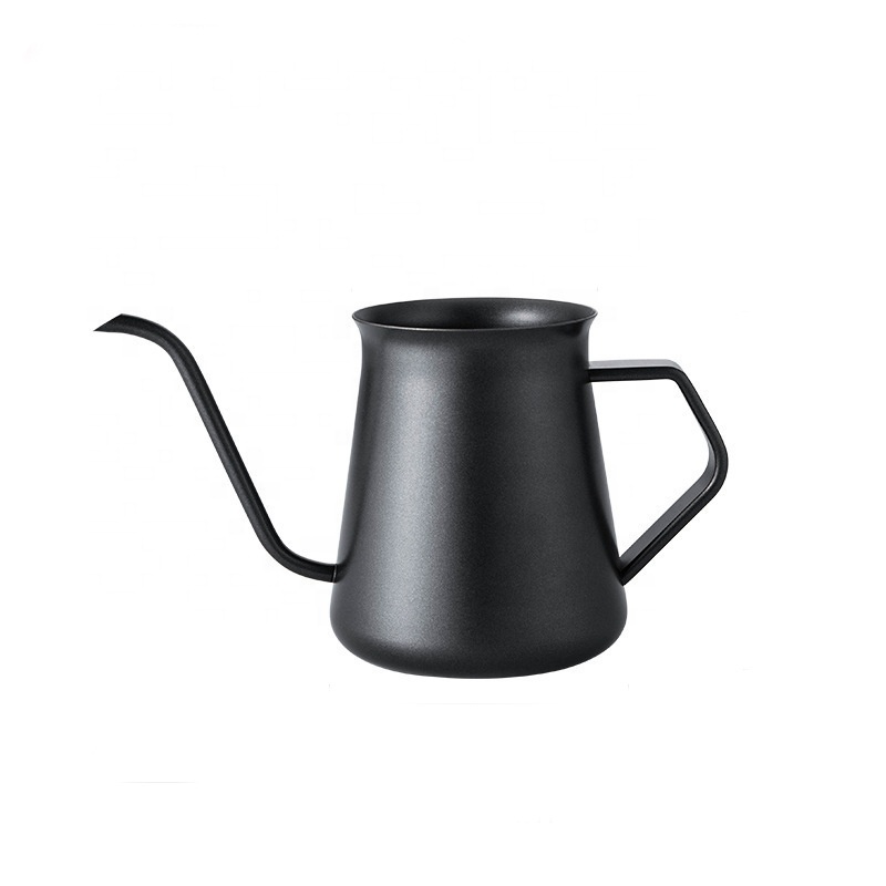 Coffee accessories 400ML coffee hand drip kettle durable Stainless steel tea  pot coffee maker  pour over anti rusty black pot