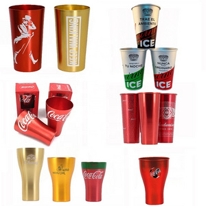 Customized Metal Beer Aluminum Cup Anodized Tumbler Aluminum Beer drink cup