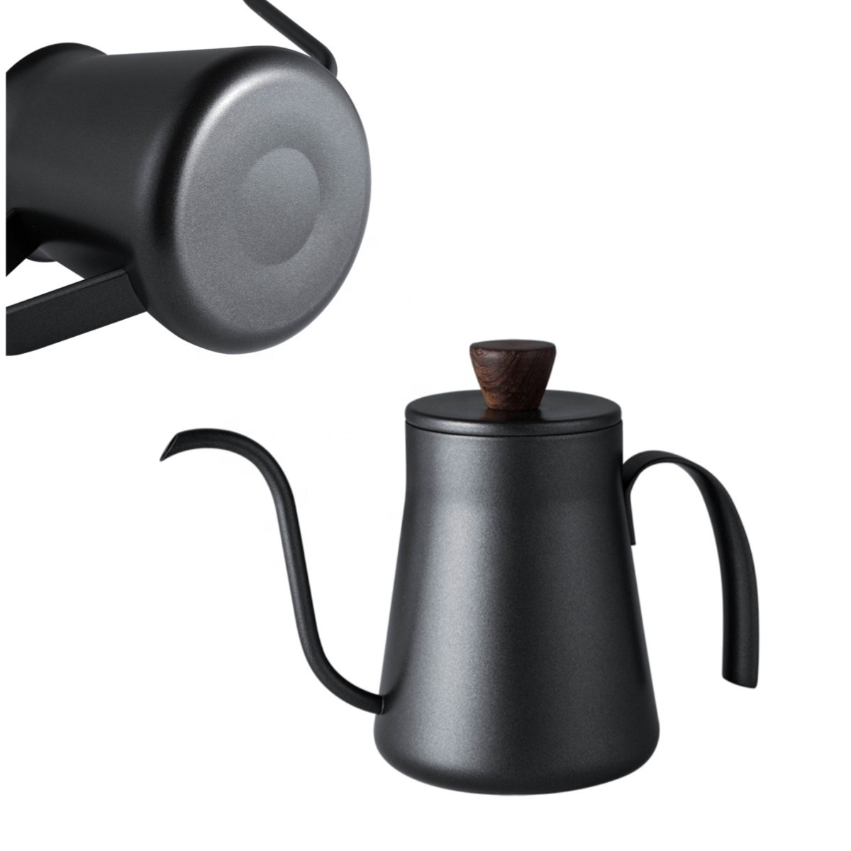 Coffee accessories 400ML coffee hand drip kettle durable Stainless steel tea  pot coffee maker  pour over anti rusty black pot