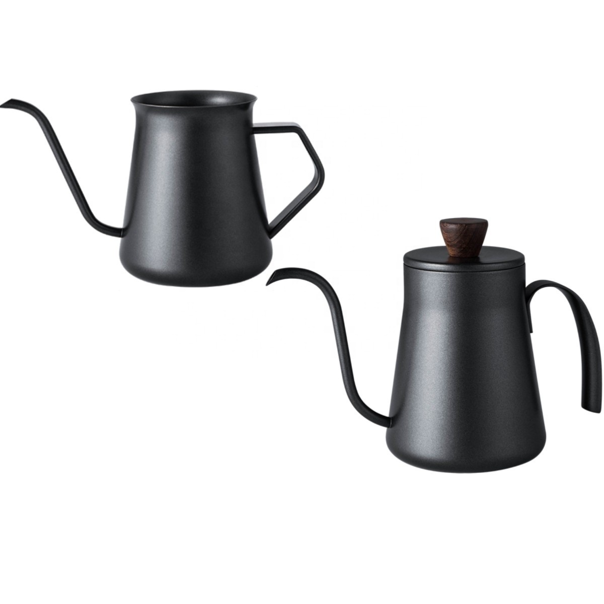 Coffee accessories 400ML coffee hand drip kettle durable Stainless steel tea  pot coffee maker  pour over anti rusty black pot