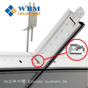 Takedown German Clip performance Detachable alloy head Ceiling t grid suspended ceiling grid components