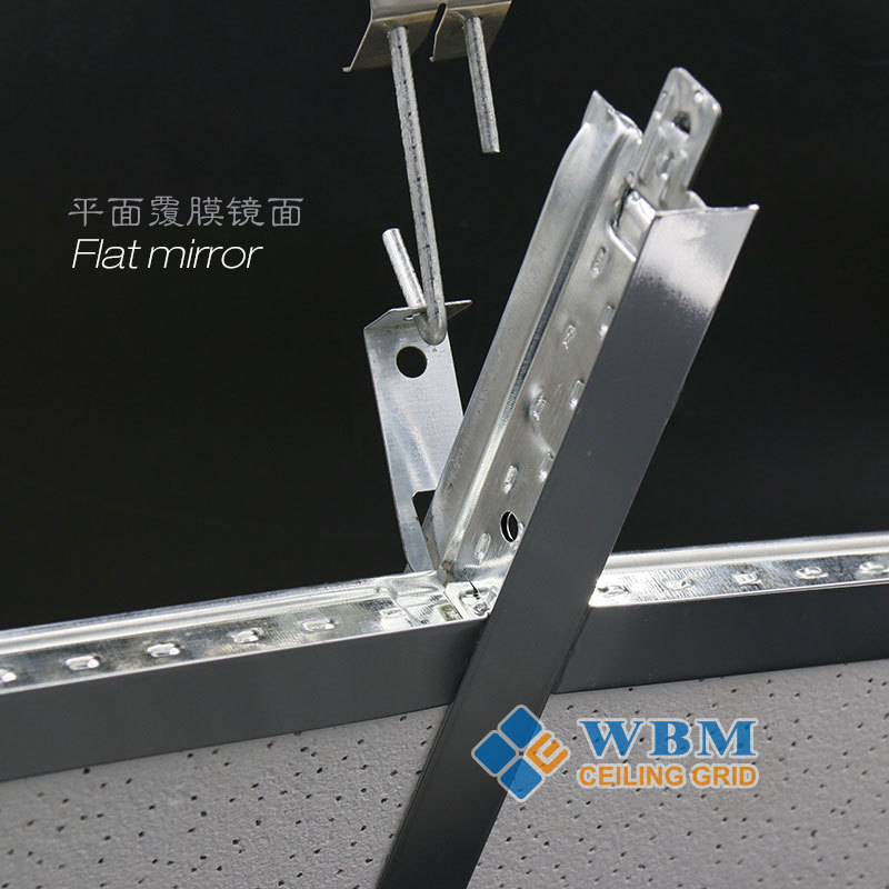 High quality fire rust proof CHINA T bar Suspended galvanized ceiling t grid components ceiling frames paint keel